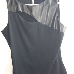 INC International Concepts Sleek Black Sleeveless Tank